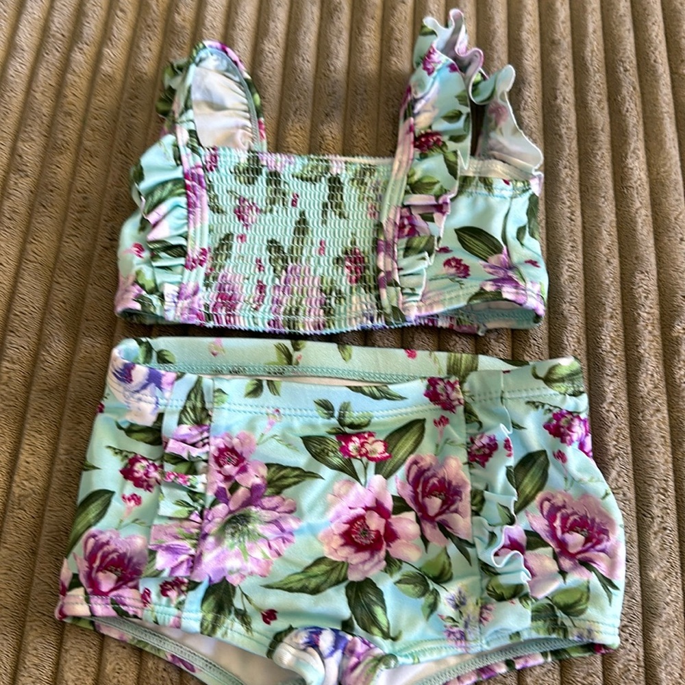 Janie and Jack floral bathing suit